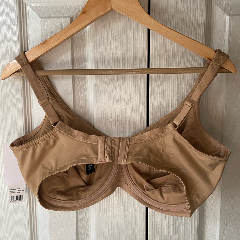 🆕 DOMINIQUE Marlena Medium Beige Seamless Everyday Sling Shaping Bra 7500 38G - Picture 4 of 10